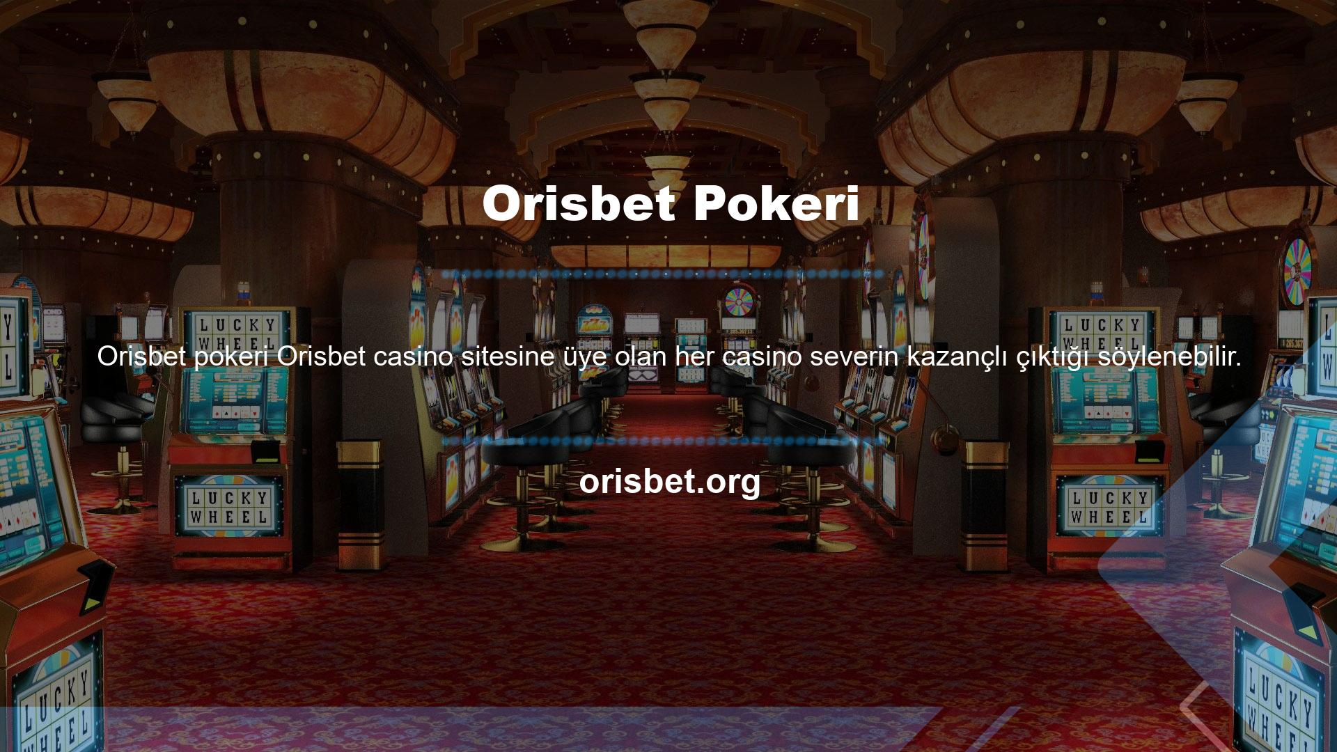 Orisbet sitesi aynı zamanda yüksek faiz oranları ve deneme bonusları ile de desteklendiğinden casino tutkunları bu konuda gerekli yardımı almaktadır
