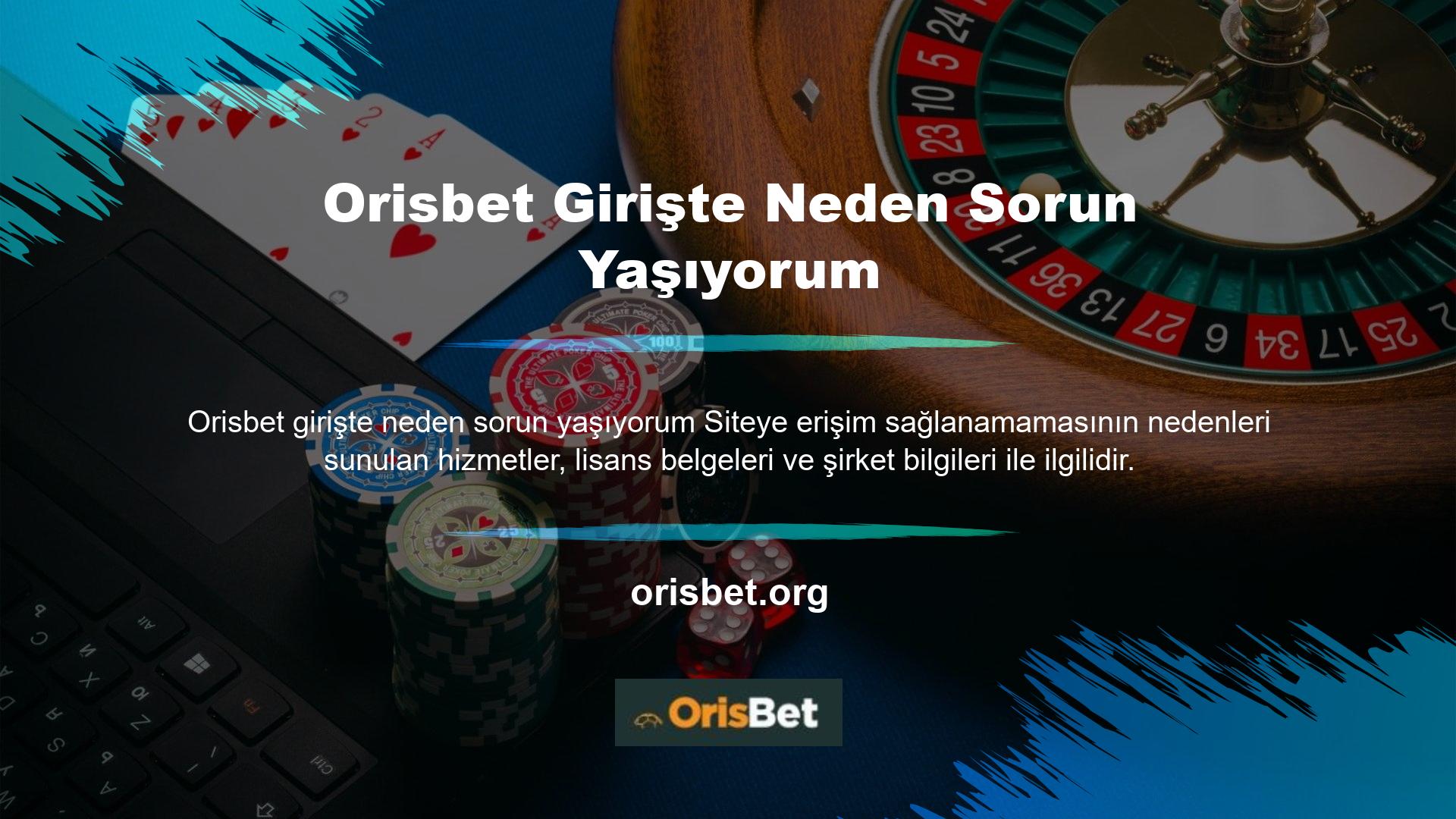 Bunun nedeni, canlı casino oyunları, blackjack, rulet, bakara ve poker gibi bazı oyun seçeneklerinin Türkiye'de kanunen yasaklanmış olmasıdır